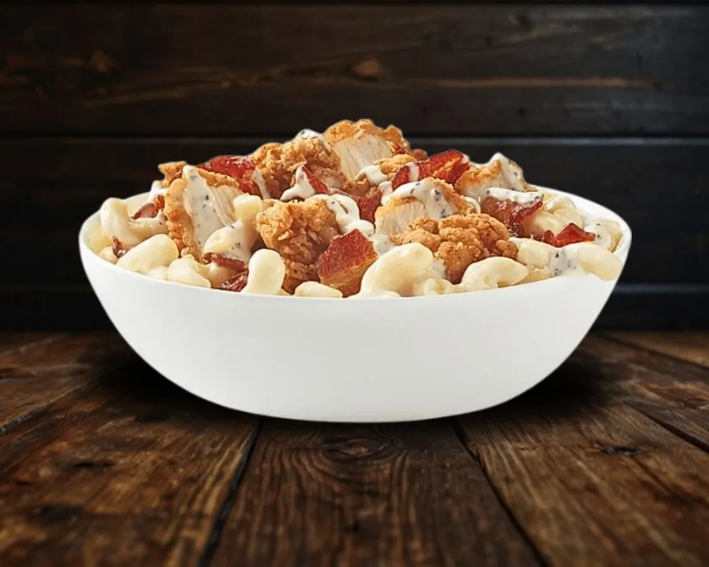 Frites Sauce Fromagere+Lardons de volaille